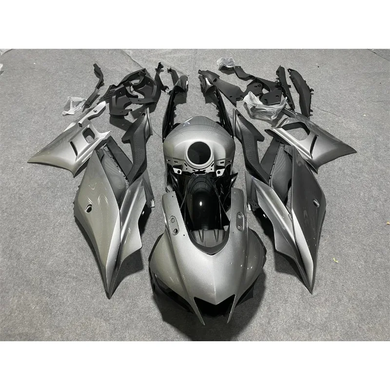 

a/Motorcycle Fairings Kit Fit For YZF R25 R3 2019 2020 2021 2022 2023 Bodywork set High quality ABS injection Silver grey