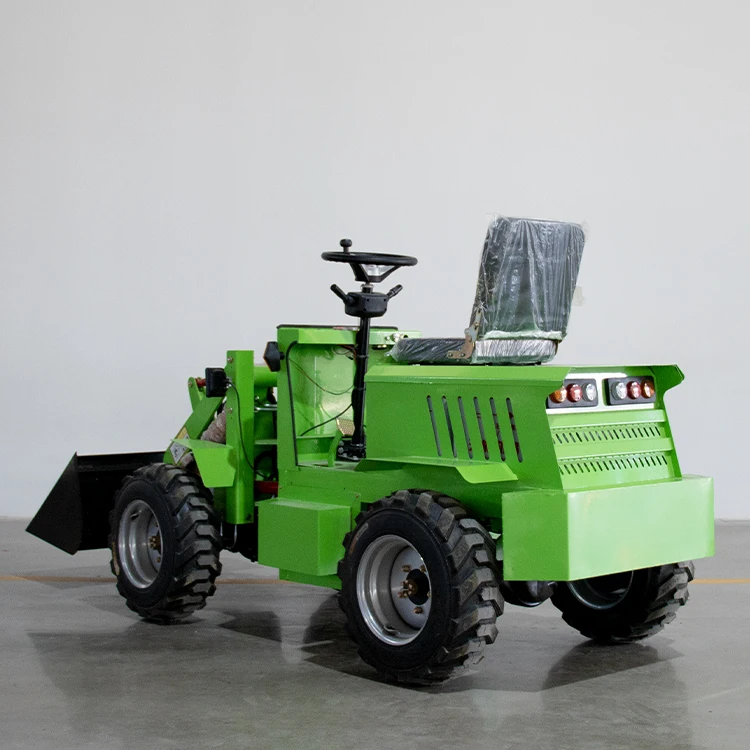 Cheapest Chinese Mini Wheel Electric Loader Wheel Loader Rated Load 1000 kg with Free Shipping