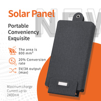 10W Foldable Solar Panel 5V Fast Charging Solar USB Type C Output Portable Mobile Phone Outdoor Camping Tourism Battery Charger