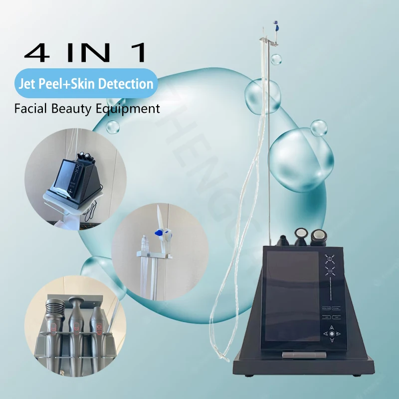 Jet Peel Skin Deep Hydration Oxygen Face Care With Skin Detection Pores Cleansing Oxygen Jet Peeling Spray Gun