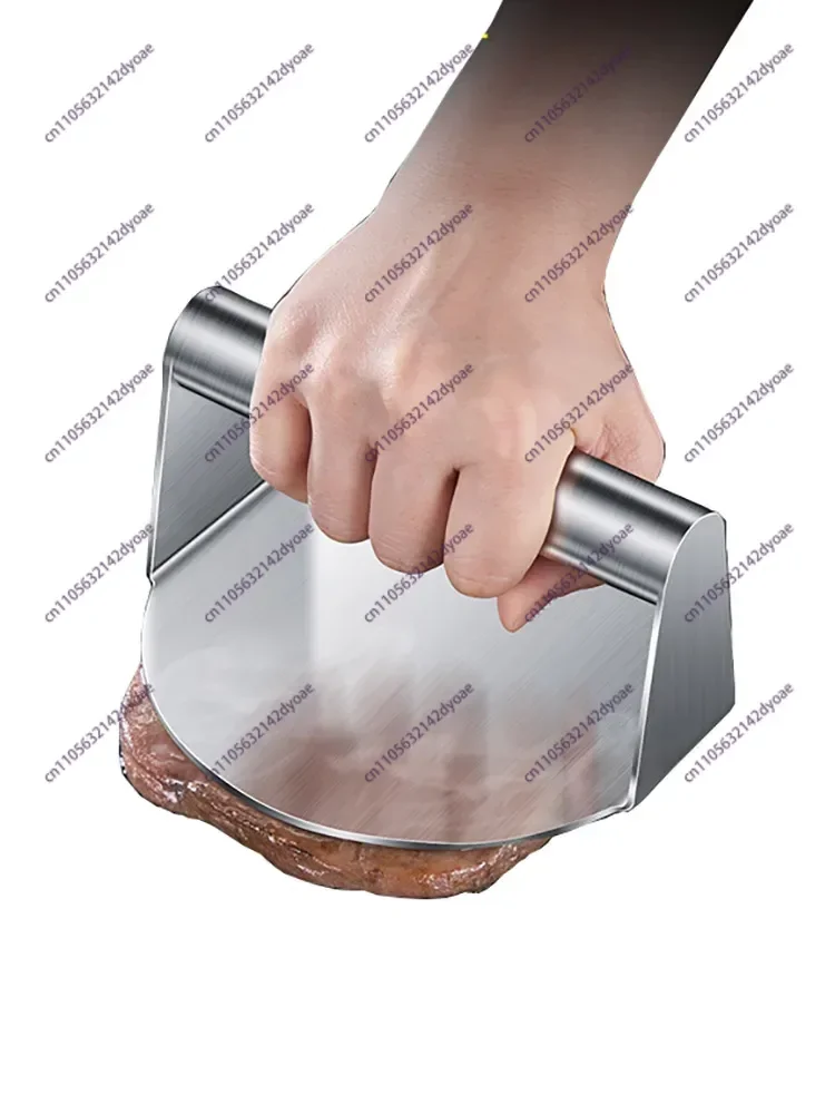 Heavy Duty Stainless Steel Burger Maker - Round & Square Non-Stick Meat Press for Restaurant & Home Use