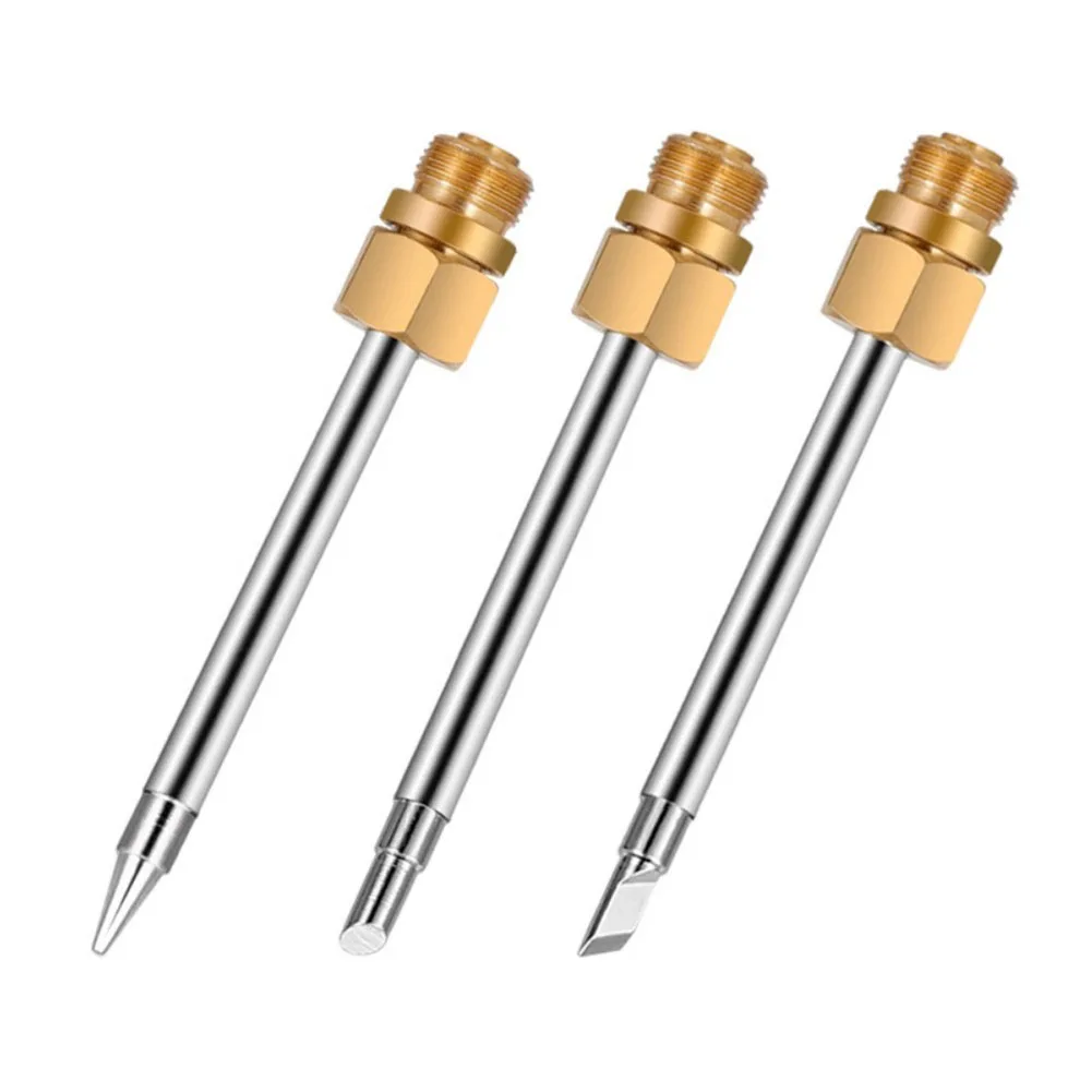 Simplify Your Repairs with Our Pack of Three USB Compatible Mini Electric solder tips featuring copper nickel plating