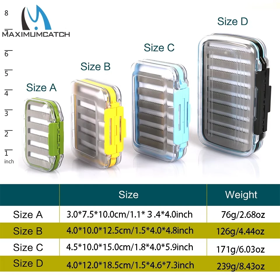 Caja de pesca impermeable MAXCATCH DS doble cara con espuma - imagen 5