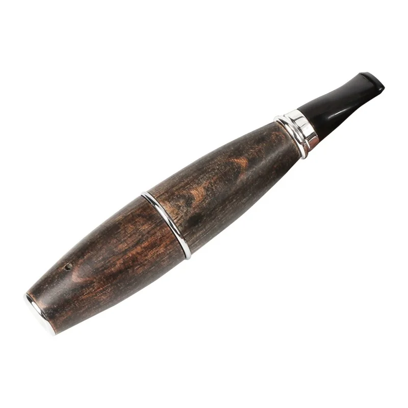 

9mm Lightweight Handheld Solid Wood Tobacco Pipe Portable Cigarette Holder Smoking Accessory