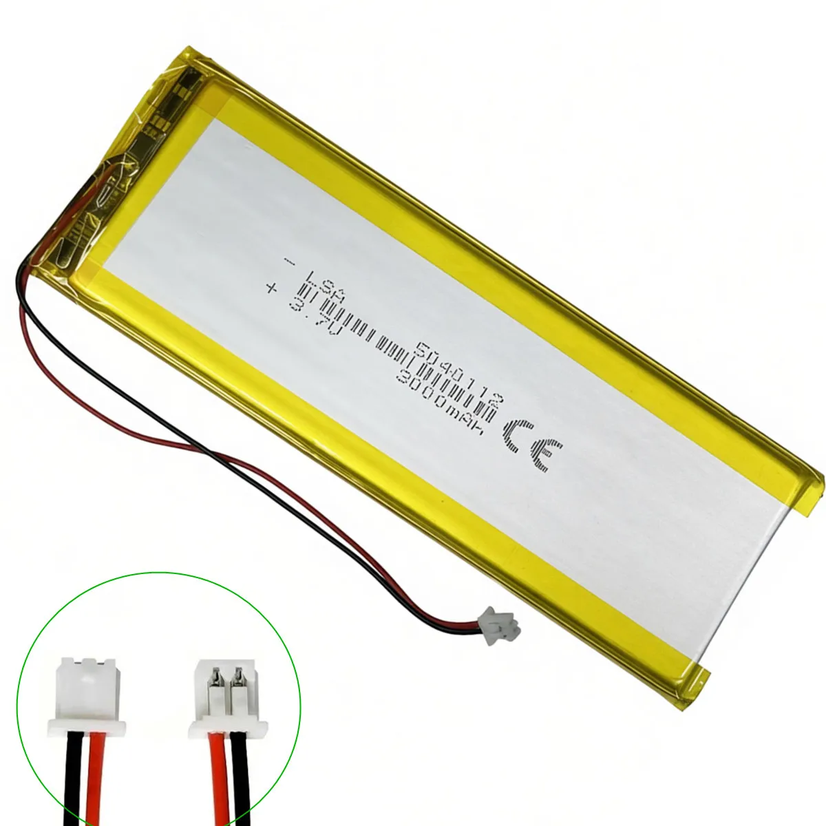 1-10PCS 5040112 5040110 3.7V 3000mAh With PH 1.25mm 2P Connector Polymer Rechargeable Battery For GPS Camera Bluetooth Keyboard