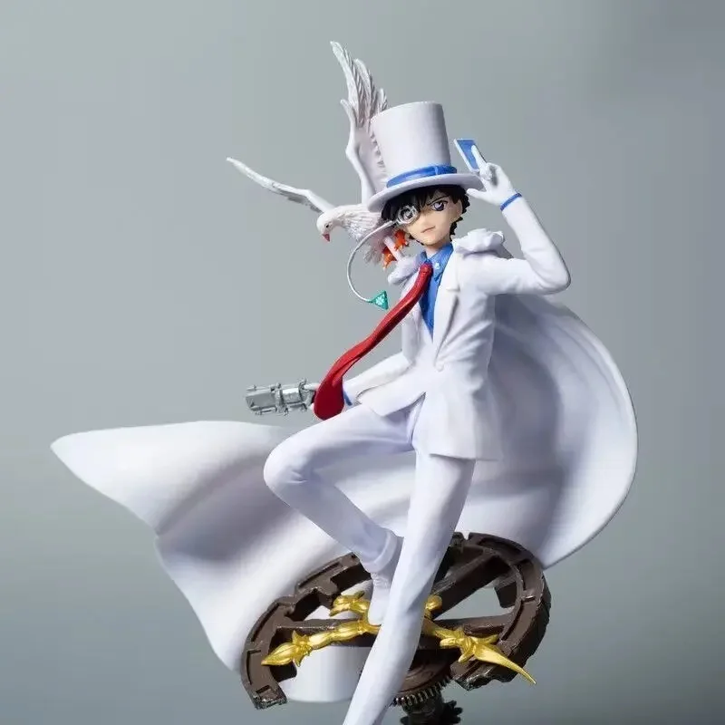 

2026 New Detective Conan Kaito Kid Gk Kaito Kuroba Pvc Anime Character Figurines Model Kit Desktop Ornaments Decoration Genuine