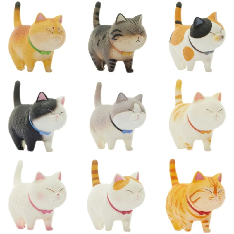 Meow Bell Walking with Delight Series Blind Box Toys Kawaii Anime Figure Doll Mystery Box Caixa Misteriosa Model Birthday Gift