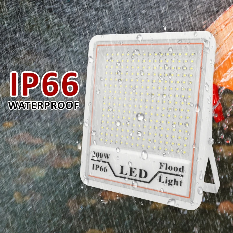 Reflector Led de 200W, 100W, 50W, 110V, 220V, iluminación exterior, impermeable IP66, 85-265V, luces de jardín