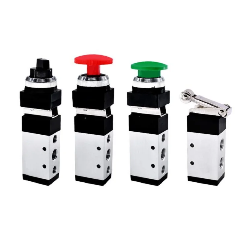 5/2 Way Pneumatic Switch Manual Cylinder Control Valve Push Button Selection Air Reversing MSV 86522 Mechanical Valves MSV86522