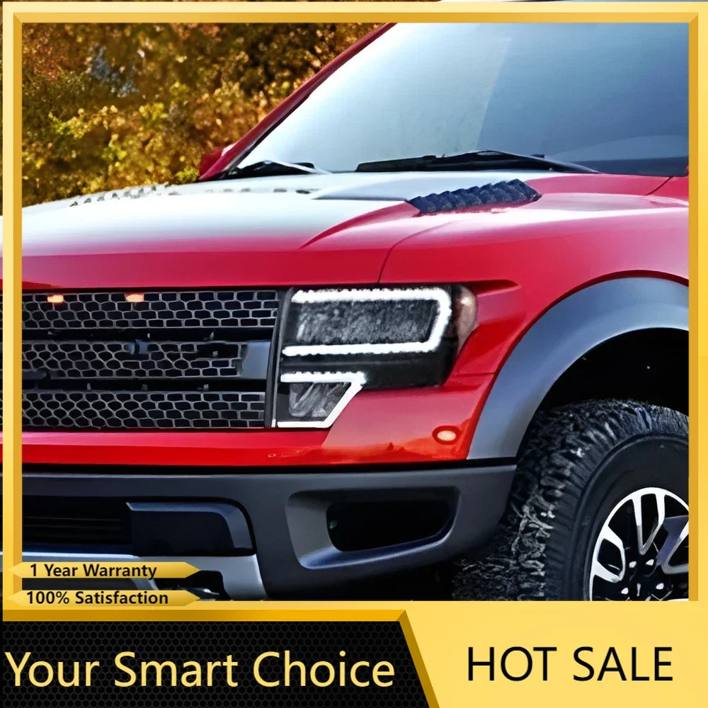 

Upgraded Car Front Lamp For Ford Raptor F150 2009-2014 LED Auto Headlights Assembly Dynamic Projector Lens Tools Car Accessories