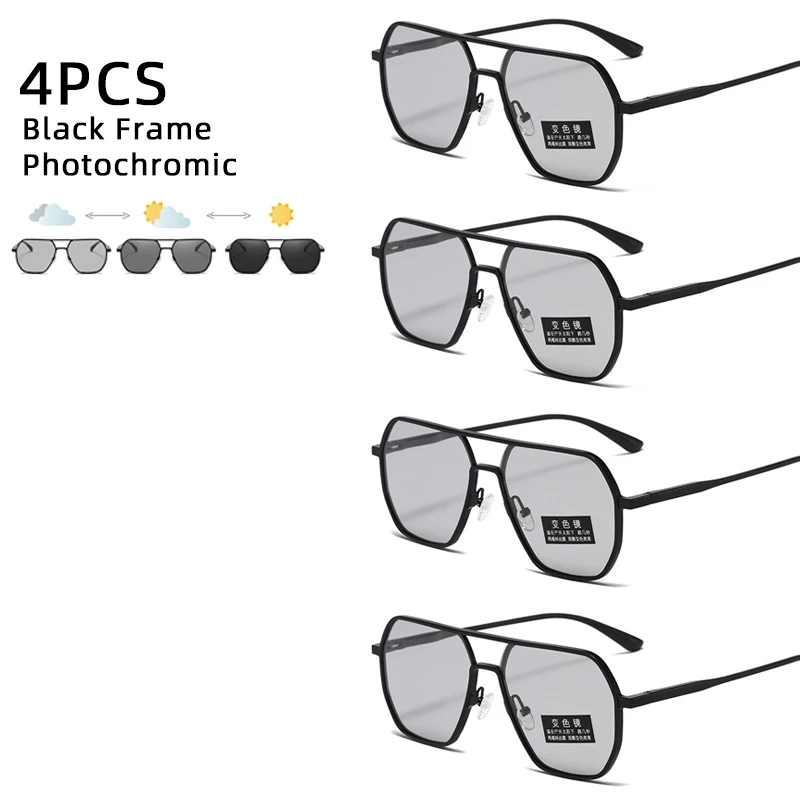 Luxe Metalen Meekleurende Zonnebril Mannen Vrouwen Mode Gepolariseerde Zonnebril Stijlvolle Chameleon Anti-glare Rijden Shades UV400