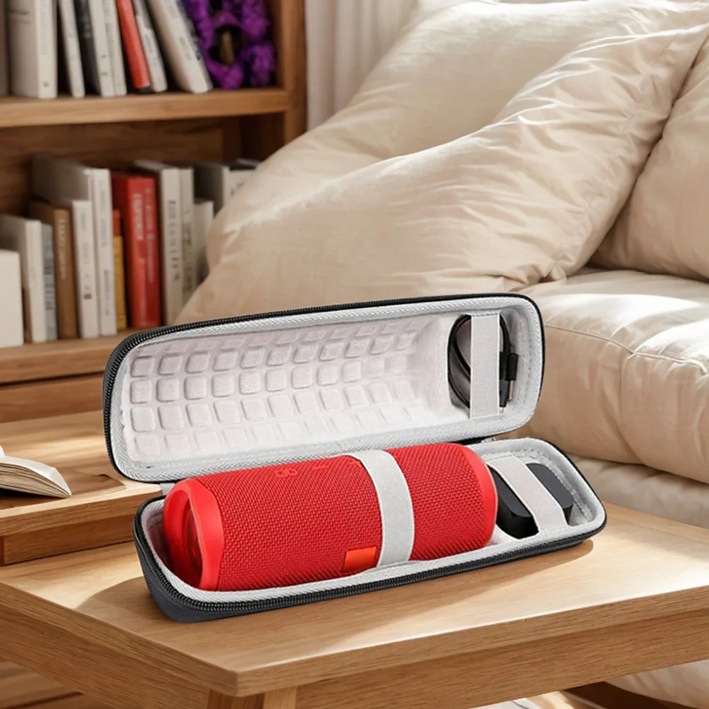 حقيبة حمل صلبة مقاومة للماء حقيبة تخزين للسفر مضادة للخدش حافظة سفر واقية حقيبة حمل لـ JBL Flip 6/JBL Flip 5