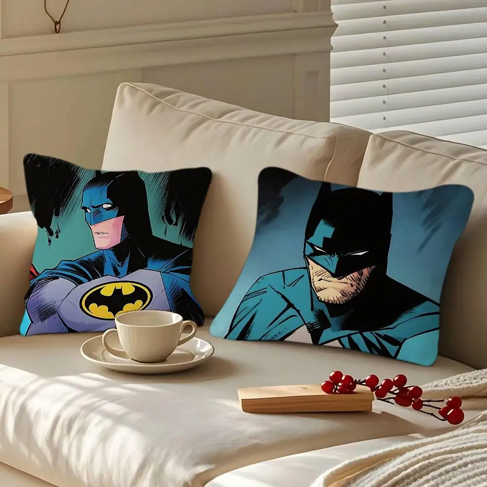 

Cartoon B-BatmanS Pillow Case Removable Washable Cushion Cover – All-Season Soft Linen