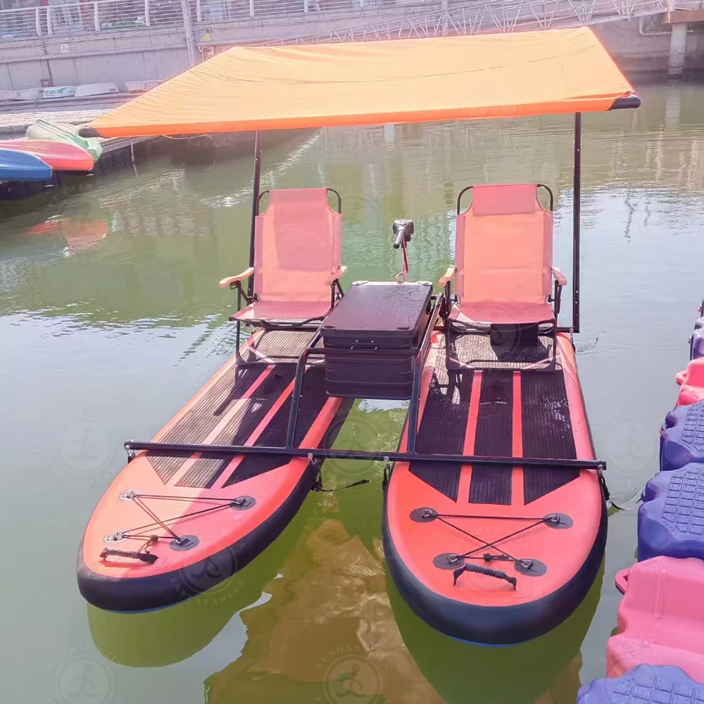 จักรยานน้ำแบบลอยตัว ทนทาน ใช้เป็นเรือคายัคเป่าลมได้ มีจำหน่าย