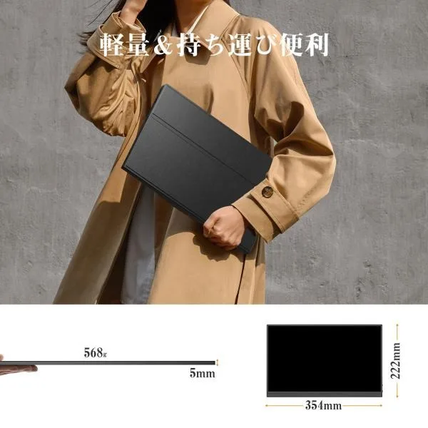 【セール中】【2年保証】新品 モバイルモニター 15.6インチ 1080P モバイルディスプレイ ポータブルモニター ゲームモニター IPS液晶パネル スタンドカバー FHD  軽量 HDMI