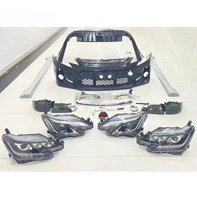 

High quality PP plastics 2010 upgrade 2018 GS design body kit car bumpers for Toyota Mark X body kit