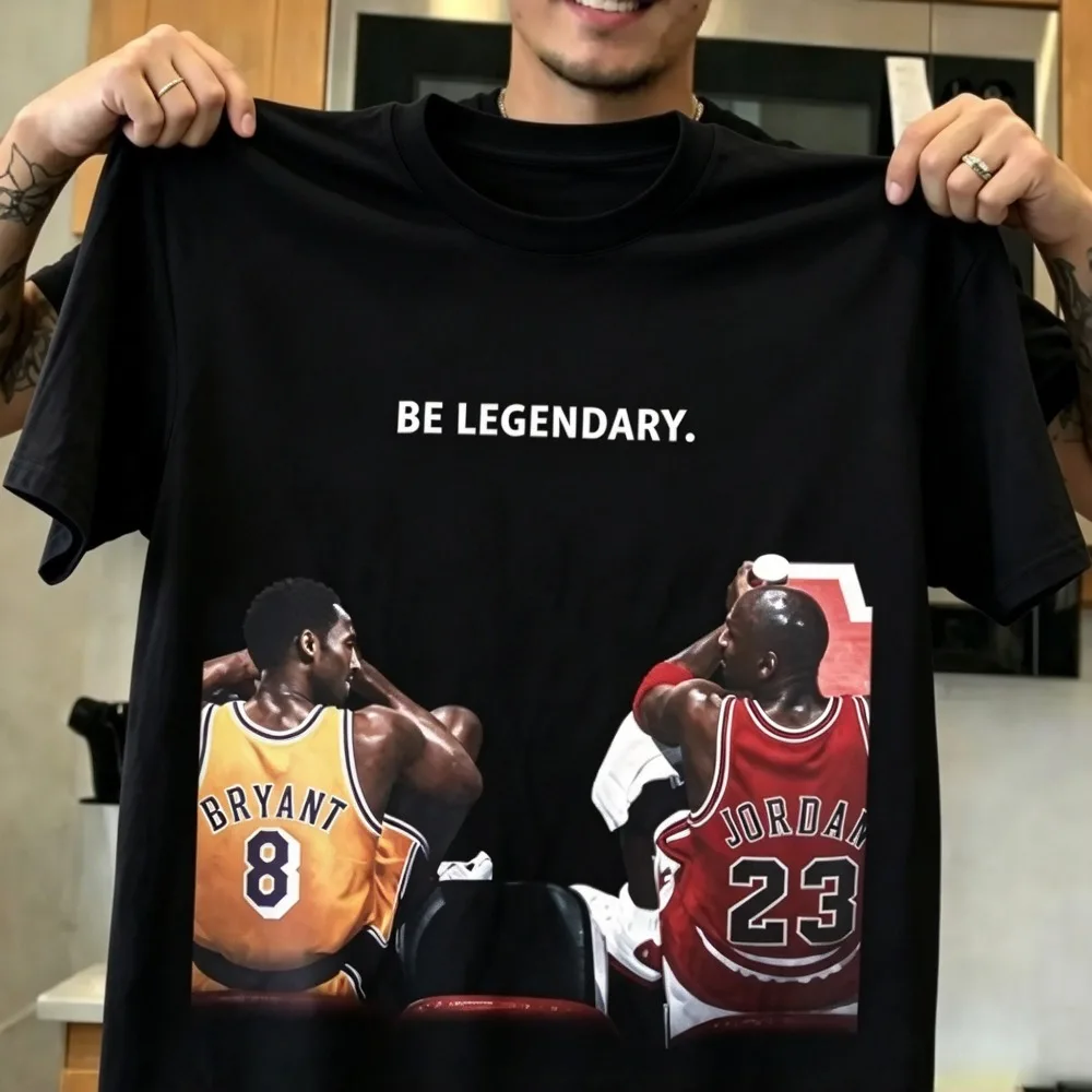 2026 New  Be Legendary Basketball Themed Unisex T-shirt Vintage Oversized Short Sleeve Casual Streetwear Tee