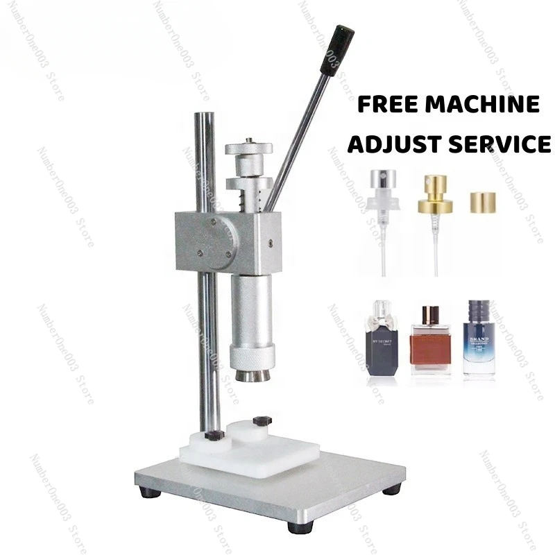 

Manual Perfume Glass Bottle Crimping Machine Capper and Collar Press Packing Aerosol Sprayer Crimper Capping Pressing Equipment