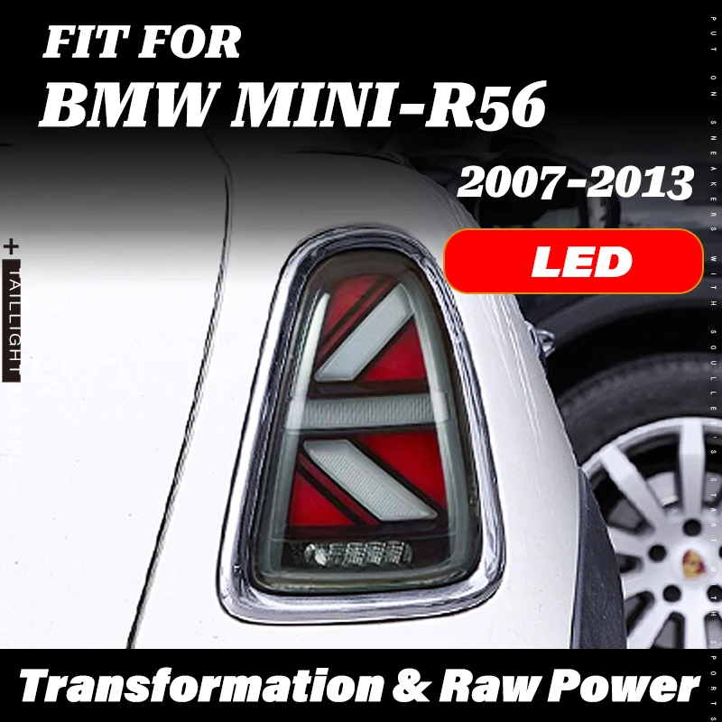 F56 Union Jack Facelift Upgrade For MINI Cooper R56 2007-2013 Taillights Assembly w/ Sequential Dynamic Breathing Animation