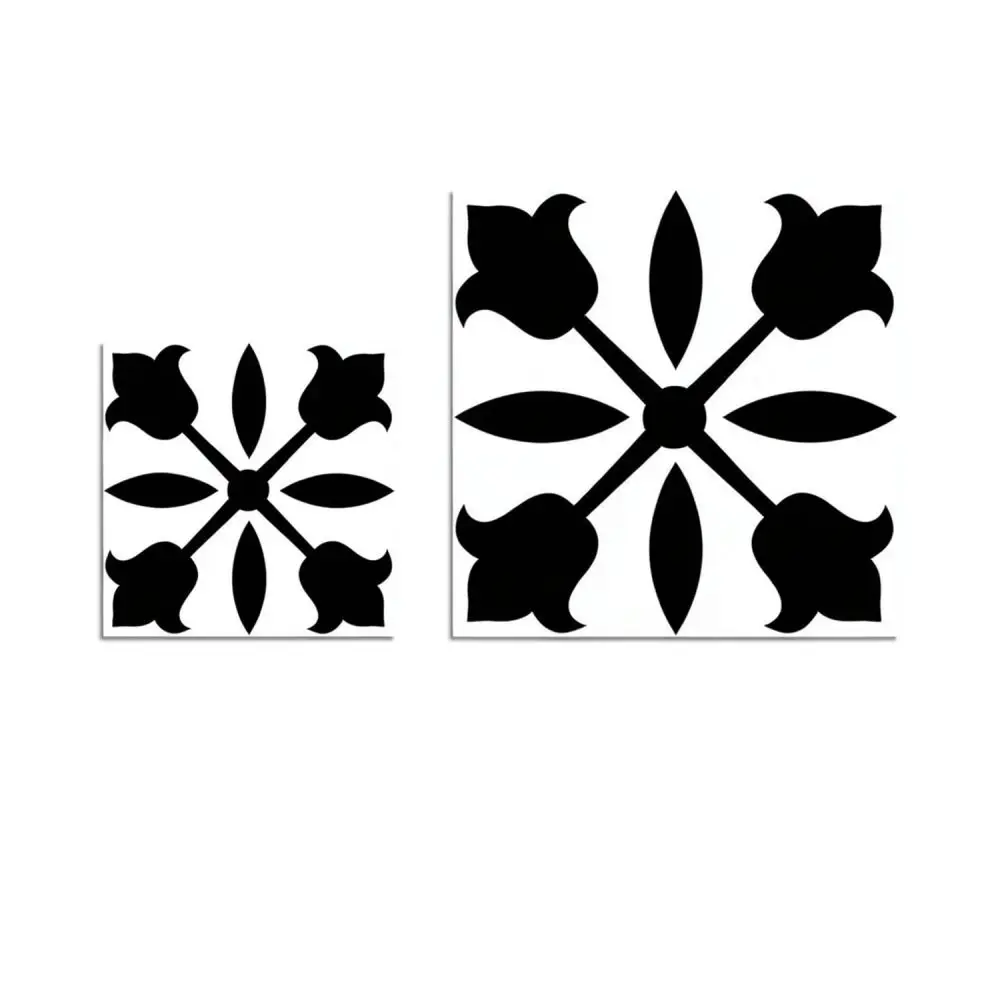 Self Adhesive Geometric Floor Stickers PVC Tiles Moisture Proof For Meiji Kitchen Bathroom Interior Decor Mat