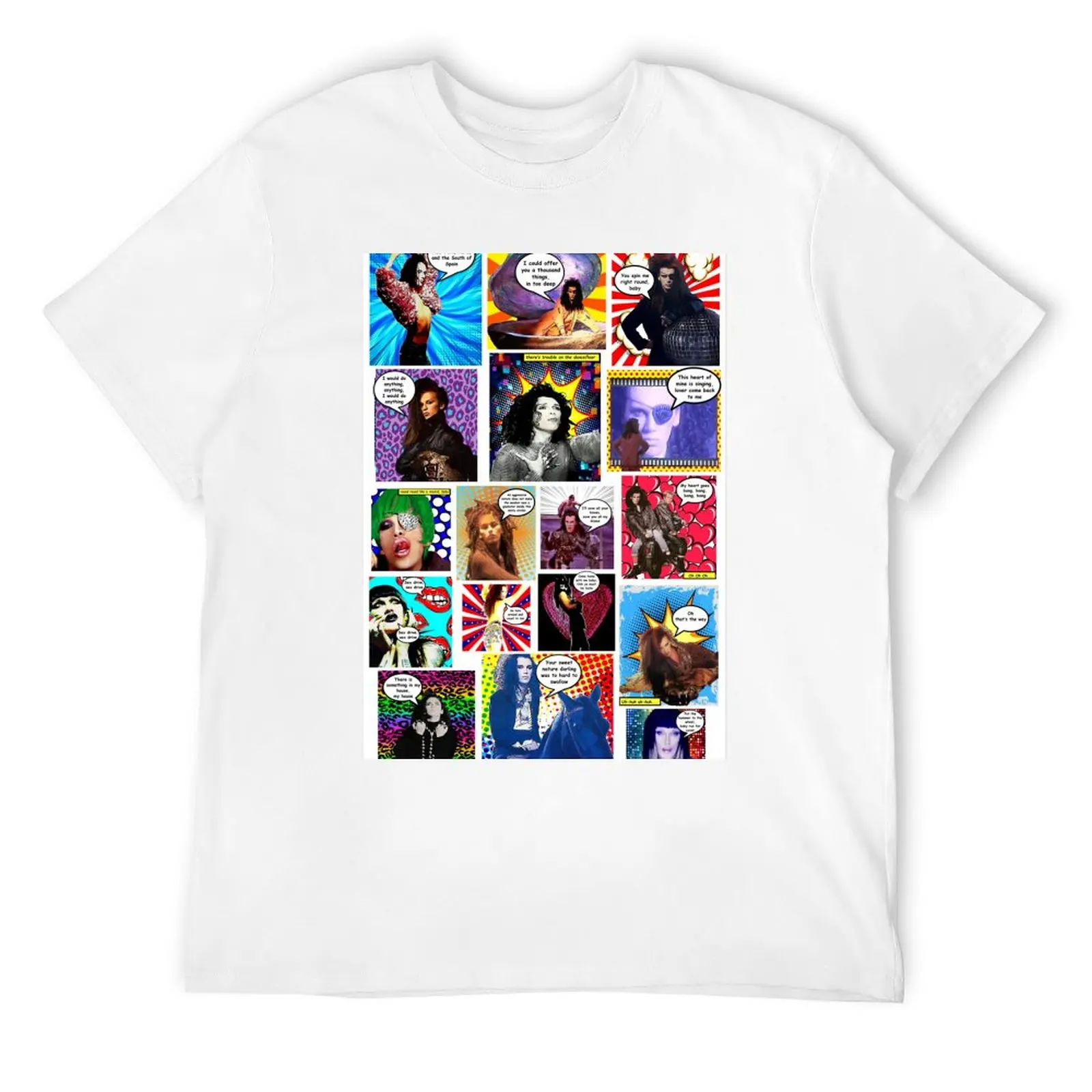 Go Pow WOW with Dead or alive & Pete Burns T-Shirt Funny t-shirt basketball graphic tees Men's t shirts