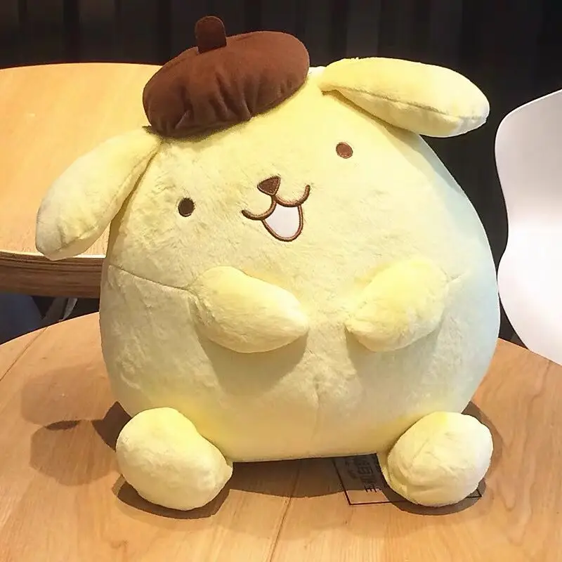 Japanese Genuine sanrio Pom Pom Purin Sitting Large Cute Plush Toy Doll Doll Pillow Gift  Kawaii Pillows  sanrio plush merch