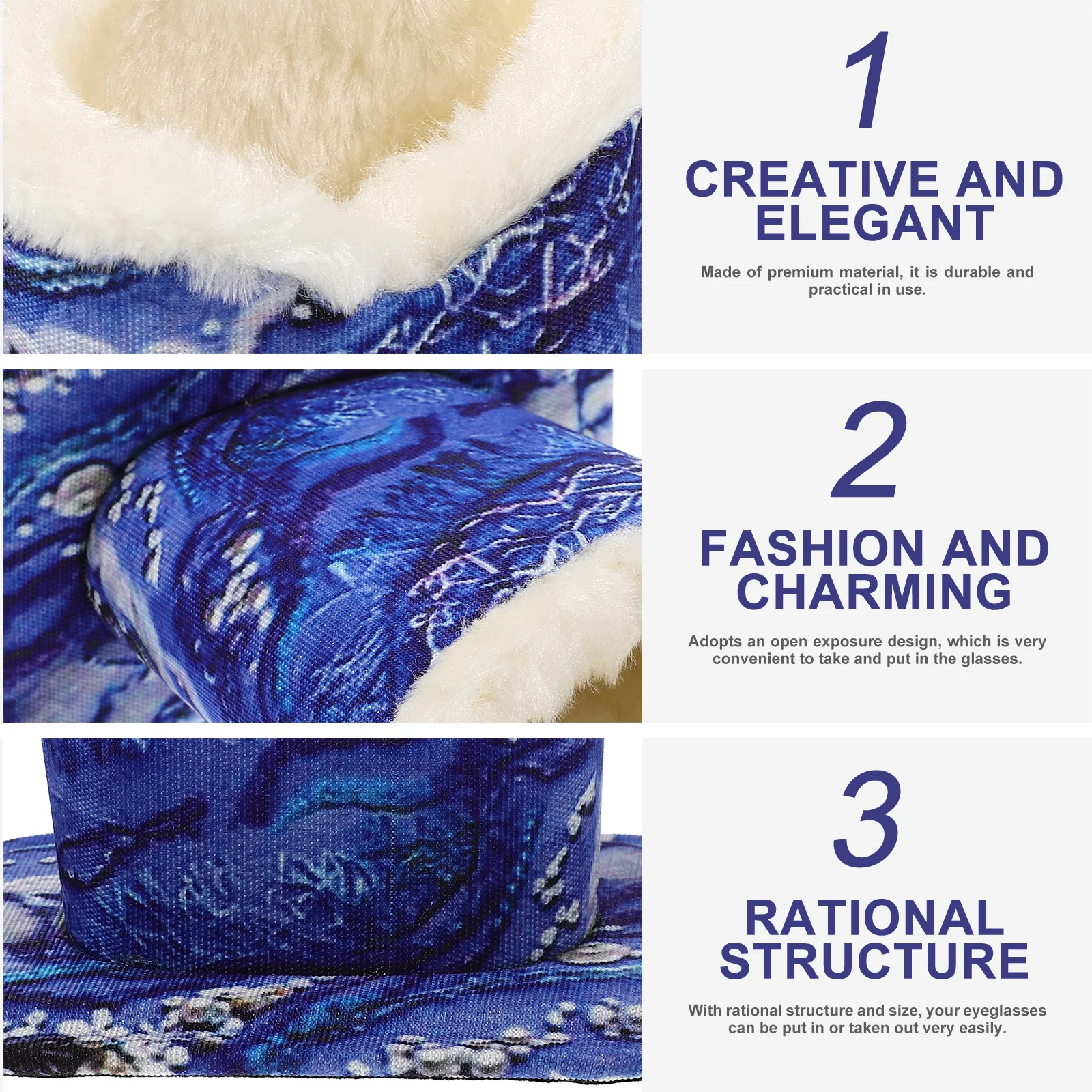 حامل نظارات مصنوع من مادة ممتازة، تصميم إبداعي، سهل الوصول لمنع الخدش، منظم نظارات للدراسة