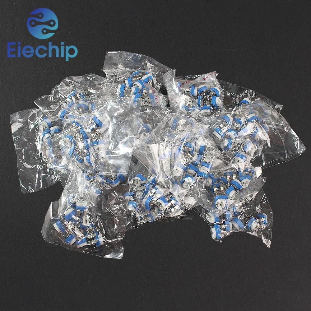 

16 Values RM065 Trimpot Trimmer Potentiometer Kit variable resistor 100 200 500 1K 2K 5K 10K 20K 50K 100K 200K 500K 1M 2M ohm