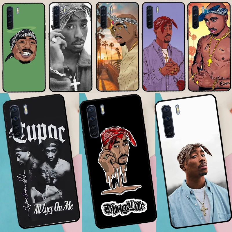 2Pac الهيب هوب المغني جراب هاتف ل ممن لهم A38 A58 A74 A15 A80 A60 A40 A94 A54 A98 A78 A18 A16 A76 A96 A17 A77 A57S