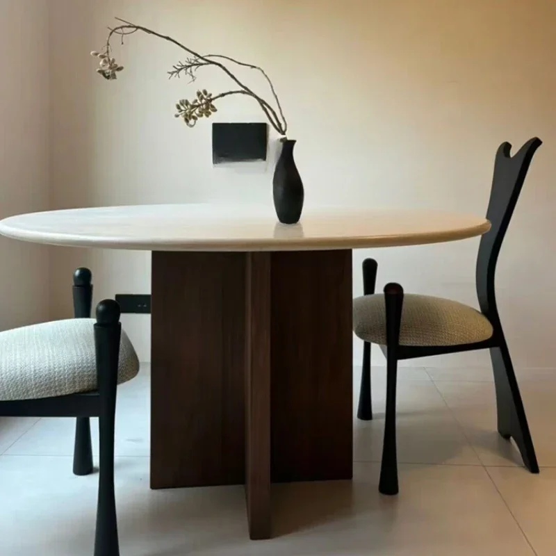 

Овальный обеденный стол, керамические элегантные столы, сидячие роскошные стулья, кухня, приемная, Mesa Comedor, современные комнаты