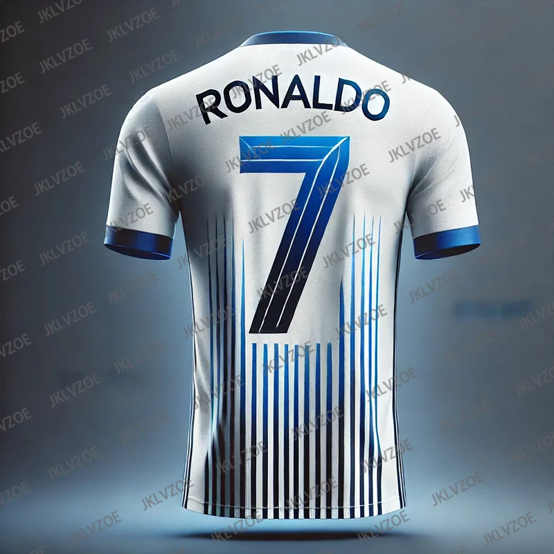 New Arrival Special Edition Ronaldos 7 Football Jersey Oversize Sports Short Sleeve Training Uniform Soccer Jersey For Kid/Adult