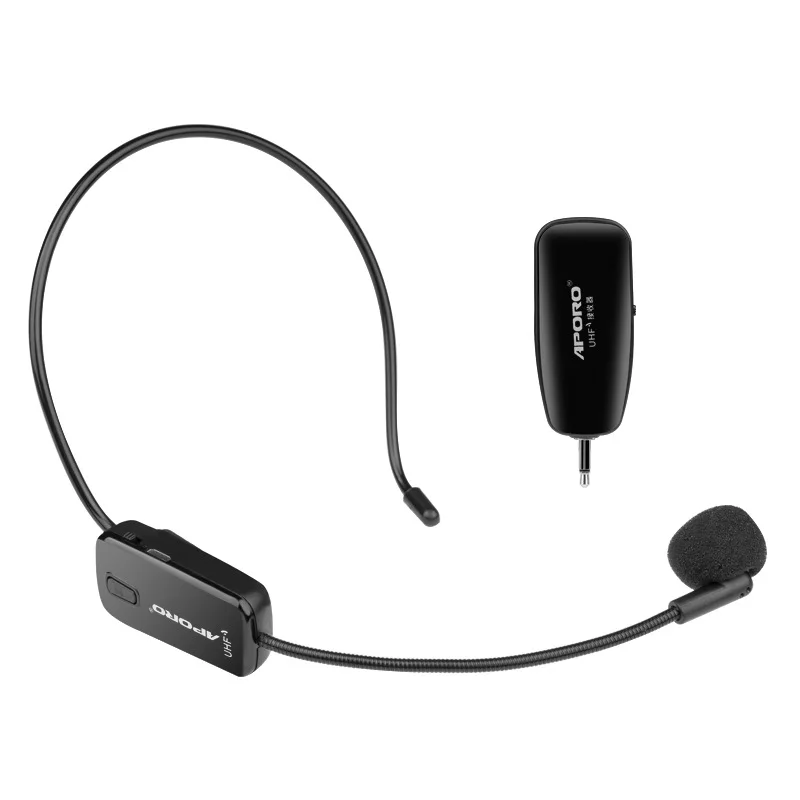 

APOROUHF wireless headset microphone small bee amplifier headset performance sound plug-and-play microphone