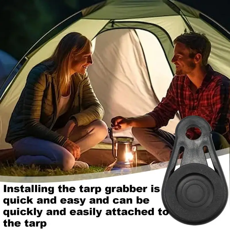 Camping Tent Clips Portable Tent Clips 20X Canopy Clips Awning Tarp Fasteners Strong Lock Grip Pool Clips Tarp Accessories For