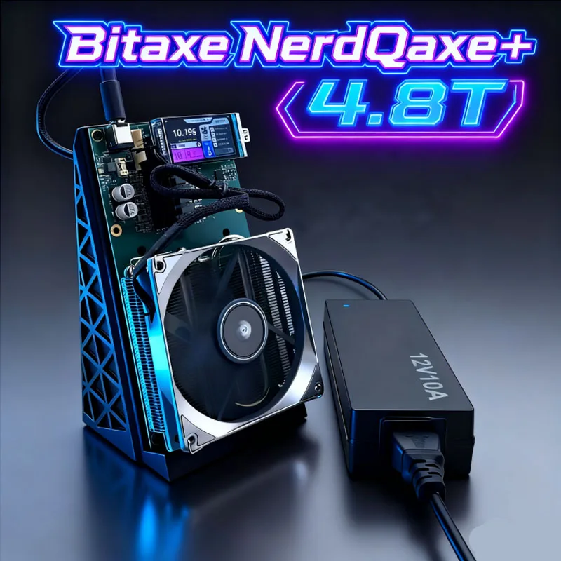NerdQaxe++ 4.8TH/s ビットコインマイナー 80W