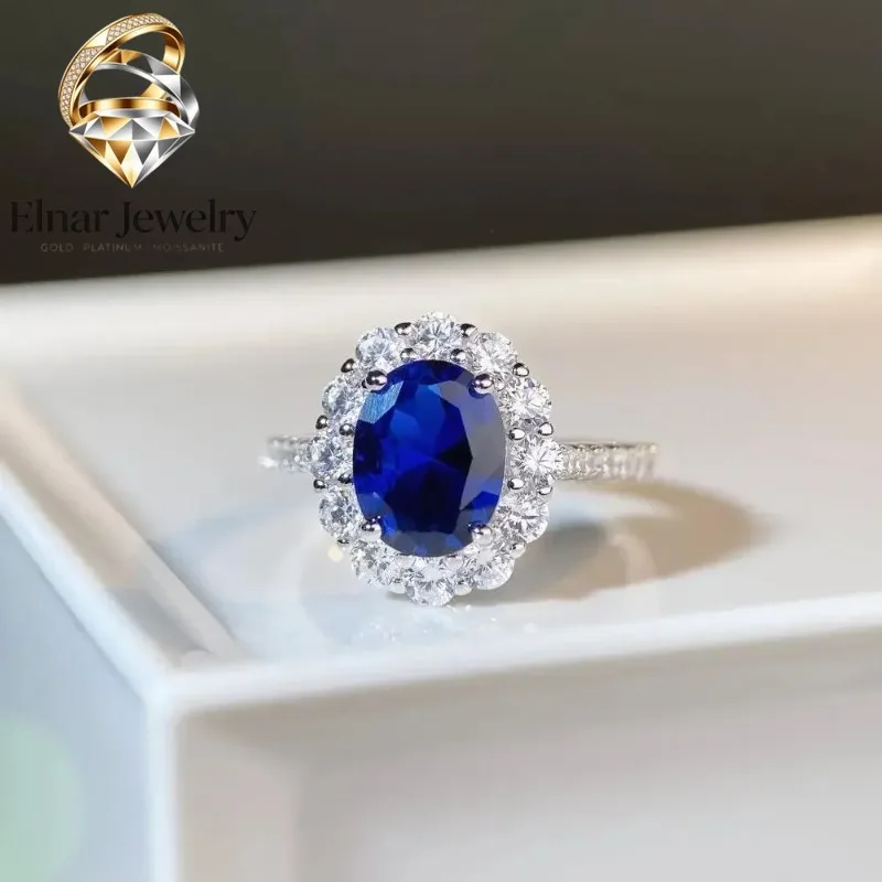 

Elnar Jewelry High - End PT950 Platinum White Gold Ring for Her, 3ct Pigeon Egg - Shaped Diamond