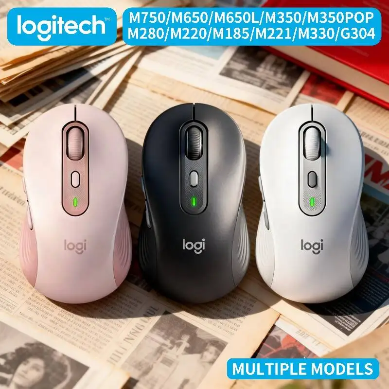 

Logitech Wireless Mouse M750 M650 M650L M350 M350POP M280 M220 M185 M221 M330 For Travel Use multiple models