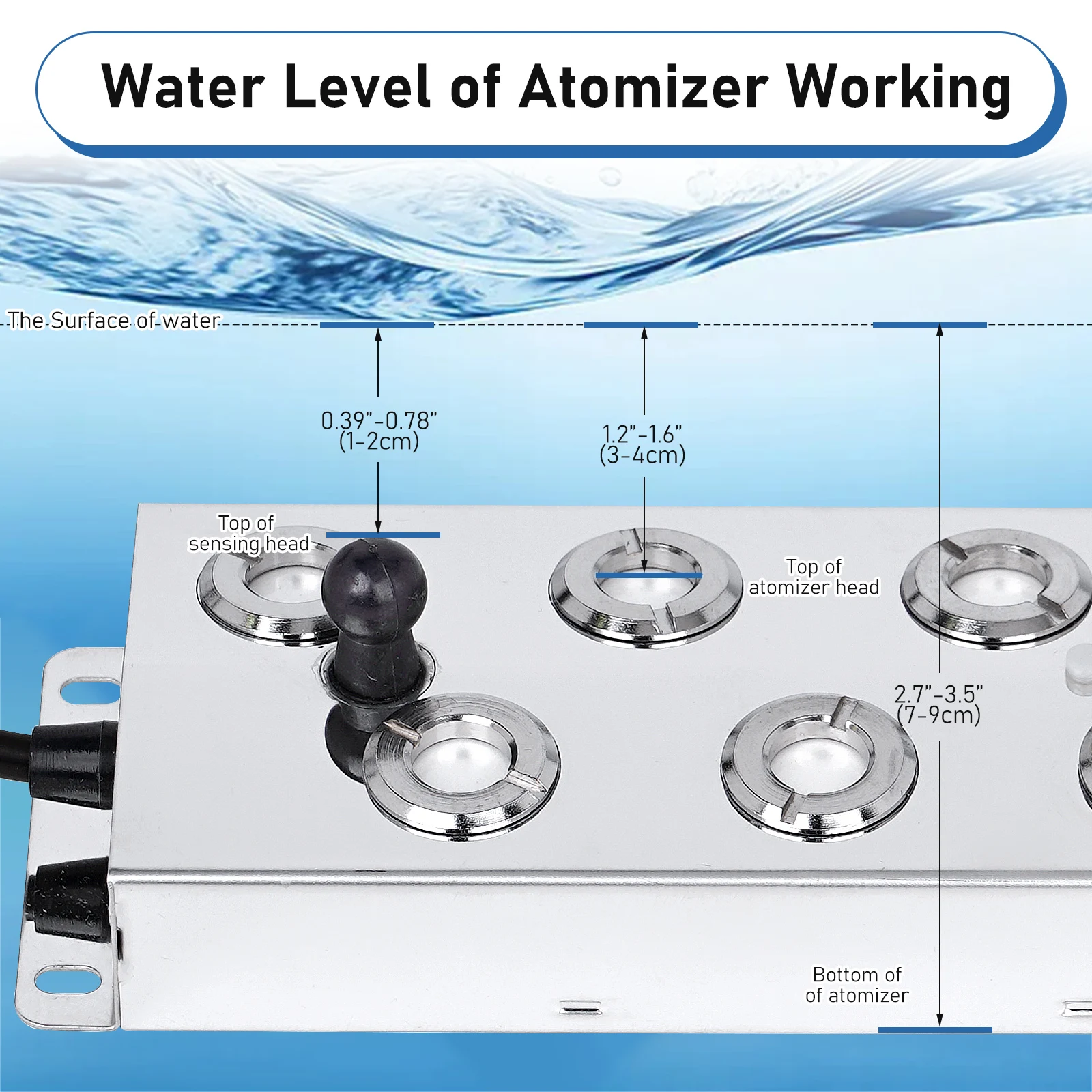 DC 45V 10 head Ultrasonic Atomizer Air Humidifier Mist Maker Fogger Industrial Humidifier With 110V/220V Power Supply