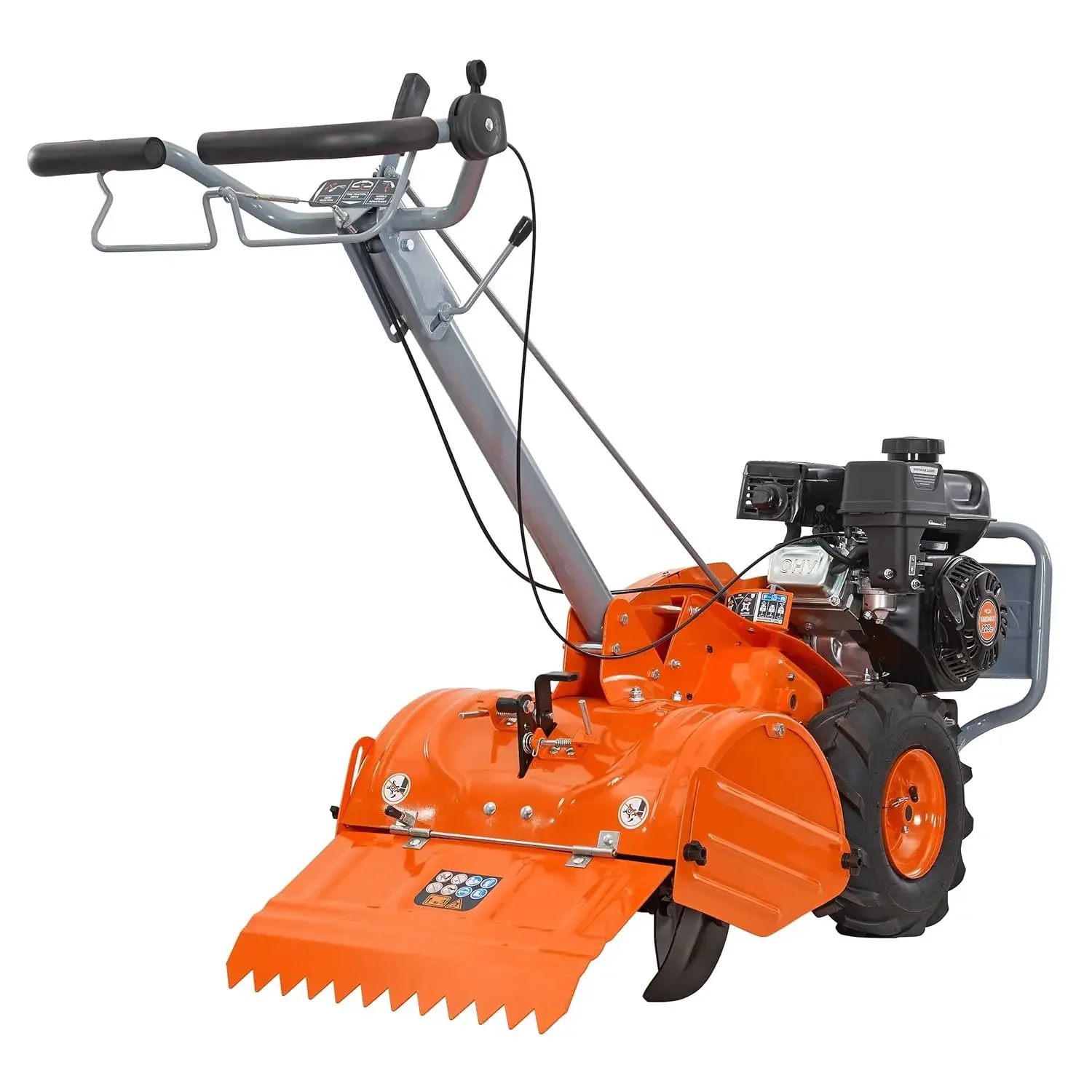US Shipped  18 Inch 212cc 4-Cycle Gas Powered Rear Tine Tiller Dual Rotation Tines Garden Cultivator