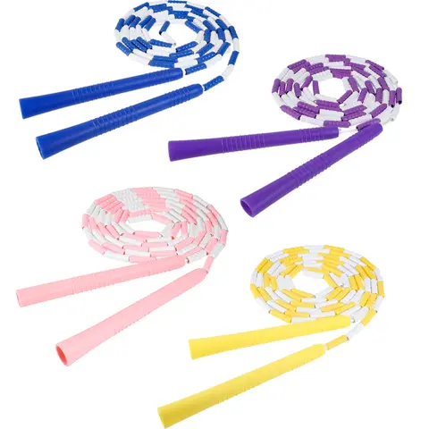 단단한 구슬 대나무 줄넘기, 운동용 멋진 점프, 어린이 점프 로프, 운동용 구슬 점프 로프, 2.5m