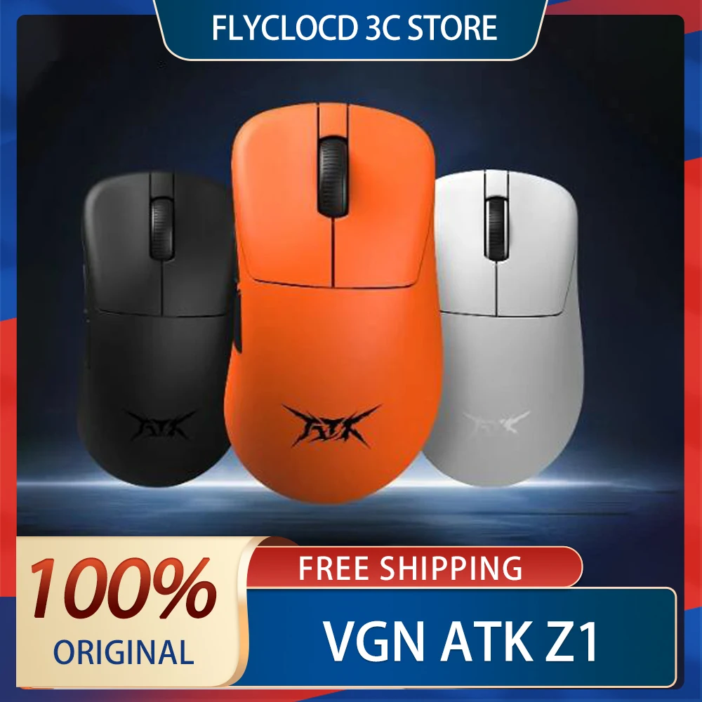 Vgn Atk z1 Blazing Sky Mouse With 8K Wireless 2Mode Paw3950ultra Light Weight Mouse Custom Mouse For E-Sports Gamer Mice Gifts