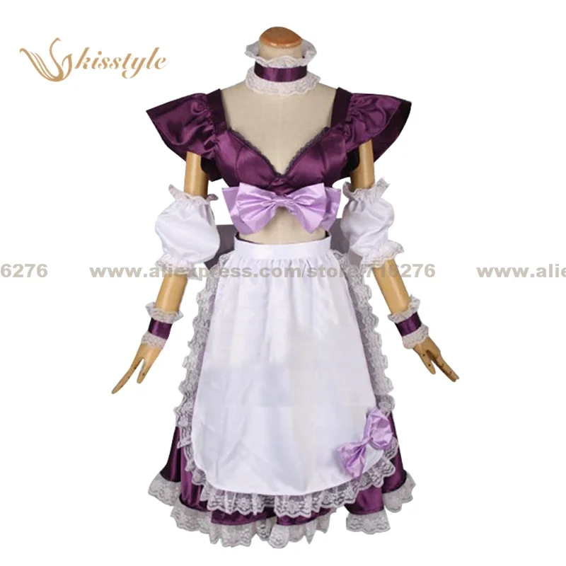 Kisstyle Fashion The Super Dimension Fortress Macross Sheryl Nome Housemaid Dress Clothing Cosplay Costume,Customized Accepted