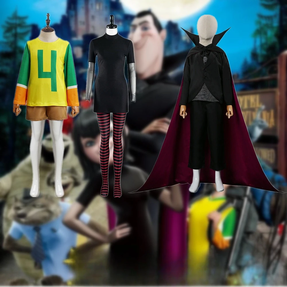 

Anime Movie Mavis Dracula Cosplay Costume Hotel Transformania Uniform Johnnyn Uniform set Christmas Halloween Carnival Suit