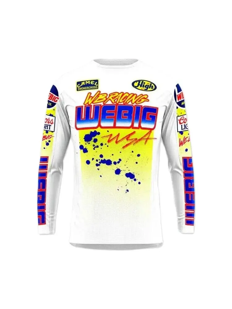 BMX motocross jersey Enduro custom bicycle Maillot Hombre bike MTB DH MX Cycling shirt moto Downhill jersey