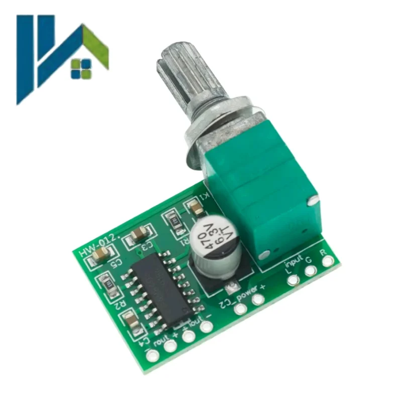 DC5V PAM8403 Small Digital Power Amplifier Board Dual Channel Volume Control Potentiometer With Switch USB Powered Mini Audio