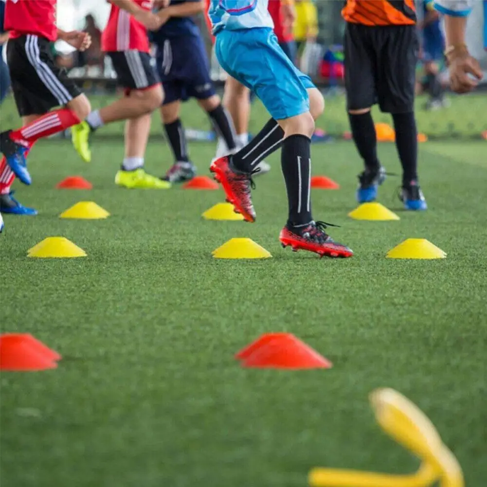 Futebol Logo Training Cone, Disco De Agilidade De Obstáculo, Cones De Treinamento, Marcador De Espaço, Multi Esporte, Então K7N9, 10 Pcs