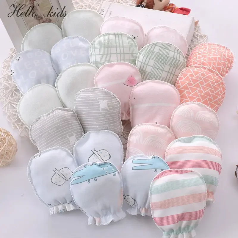 Cotton Baby Anti Scratching Gloves Newborn Gloves Protection Face Baby Mittens Glove Infant Accessories Pure Cotton Anti Scratch