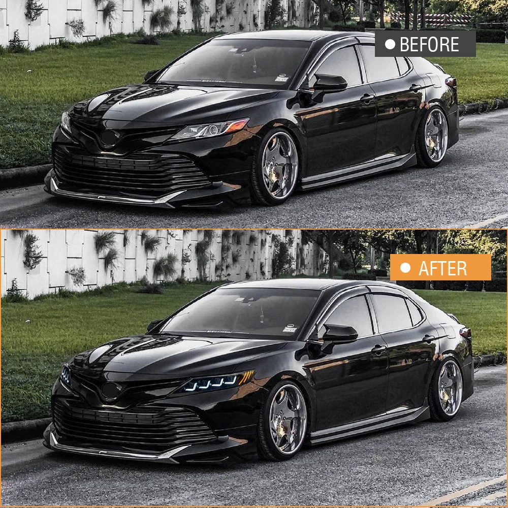 TT-ABC 8 Lenses Lights for  Camry 2018-2024 XSE XLE TRD LE SE Hybrid Headlights Assembly
