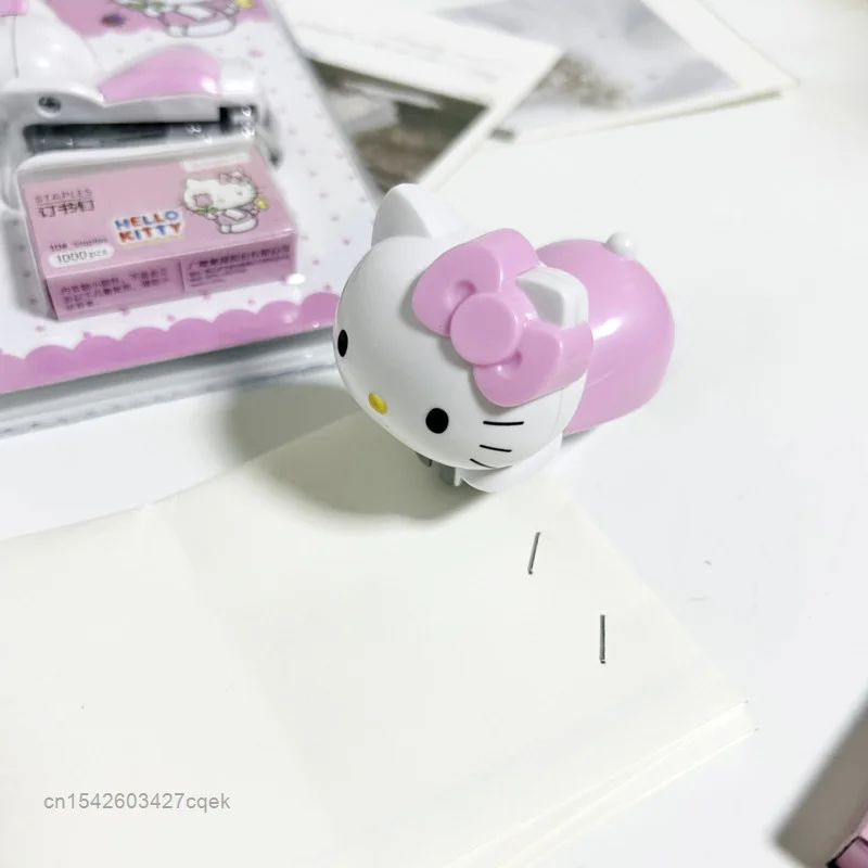 Sanurgente Hello Kitty Mini tronic Lers, rose, créatif, portable, petit classeur papier, Y2K, bureau, fournitures scolaires, Kawaii