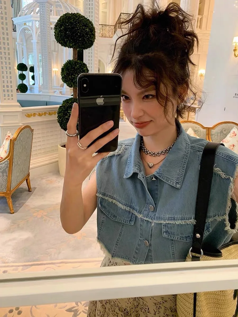 

Vests Waistcoats Thin Womens Vest Black Fall Quilted Color-Block Oversized Camping Sun-Proof Sleeveless Officewear Breathable BF