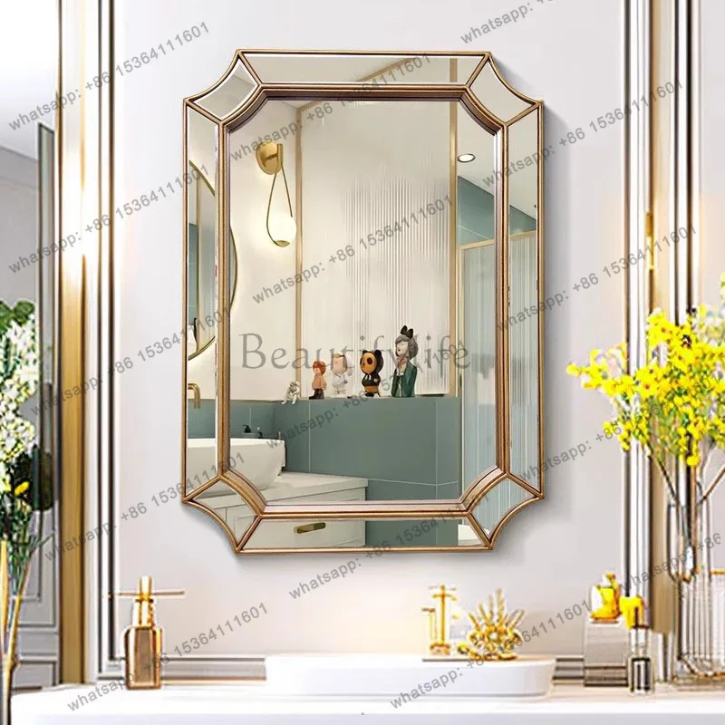 Cheap Creative Mirror Accent Luxury Long Design Interior Salon Fashion Girls Aesthetic Mirror Hanging Espelhos Home Decorations